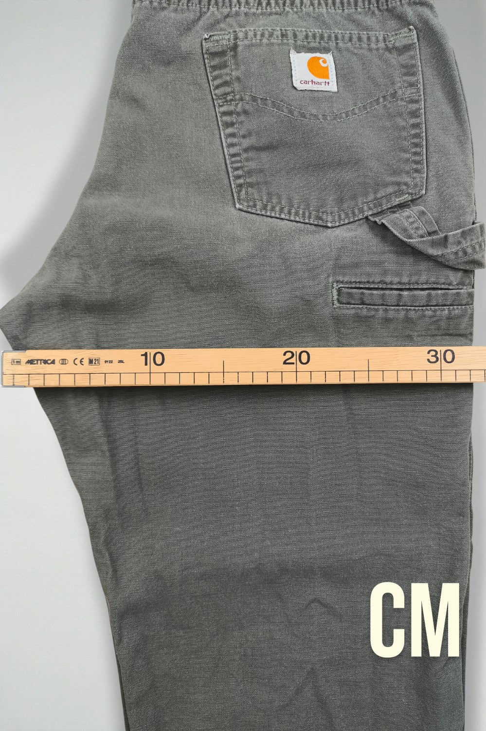 Pantaloni da lavoro Carhartt vintage grigi/verdi | Pantaloni utility anni 2000