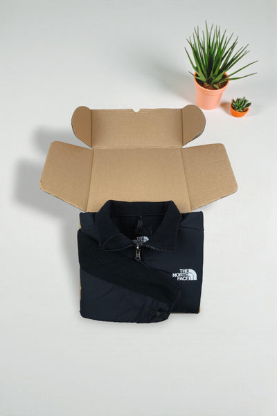 Giacca in pile vintage The North Face Youth Denali nera | Abbigliamento outdoor Y2K