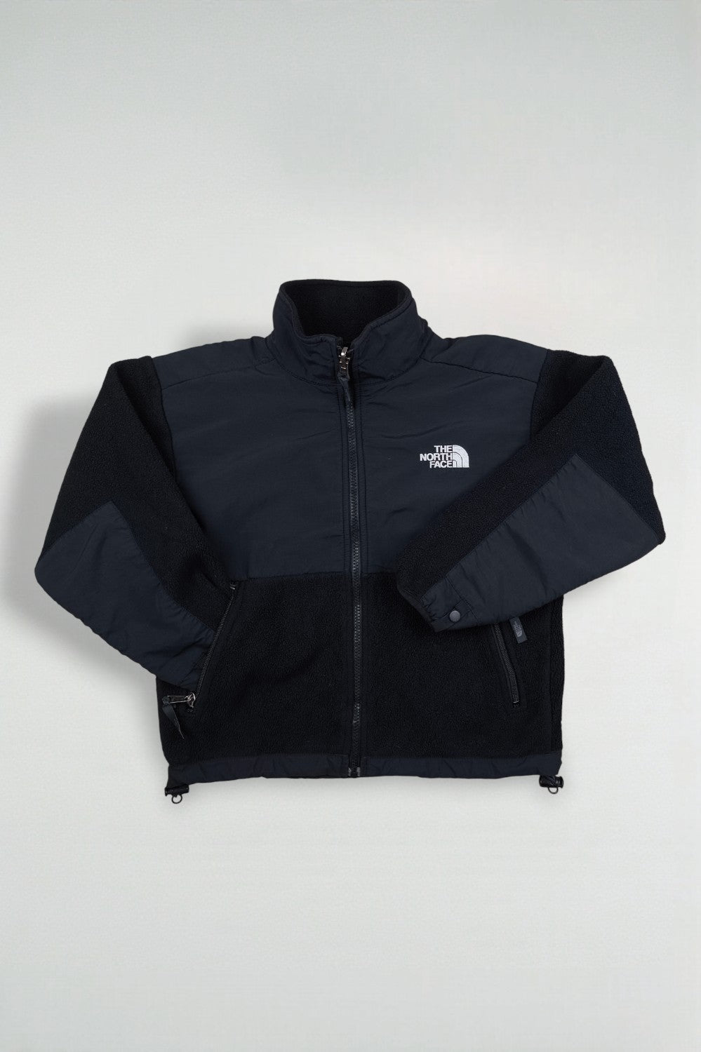Giacca in pile vintage The North Face Youth Denali nera | Abbigliamento outdoor Y2K