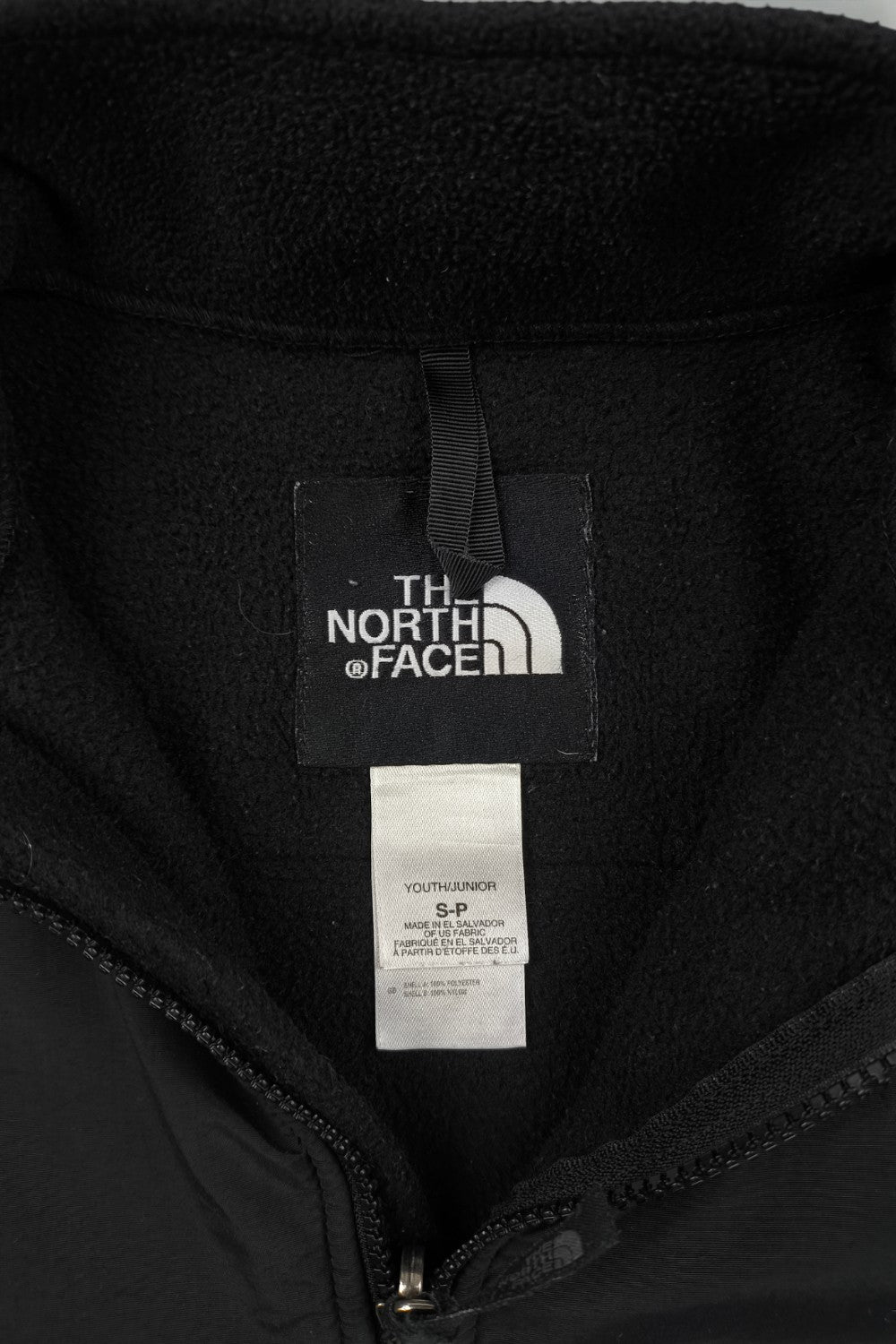 Giacca in pile vintage The North Face Youth Denali nera | Abbigliamento outdoor Y2K