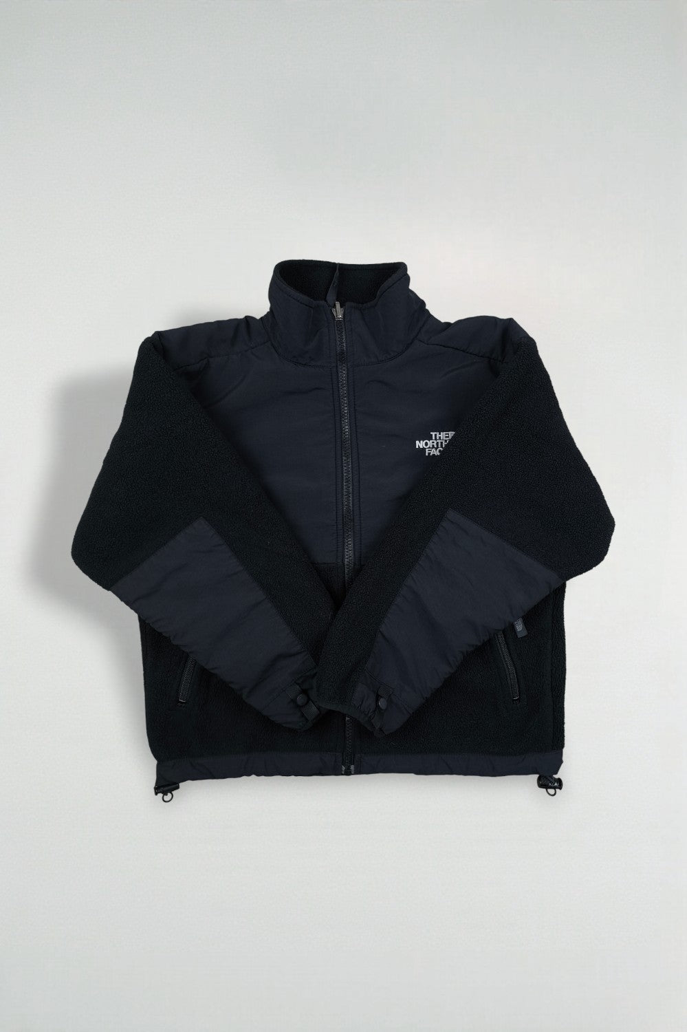 Giacca in pile vintage The North Face Youth Denali nera | Abbigliamento outdoor Y2K