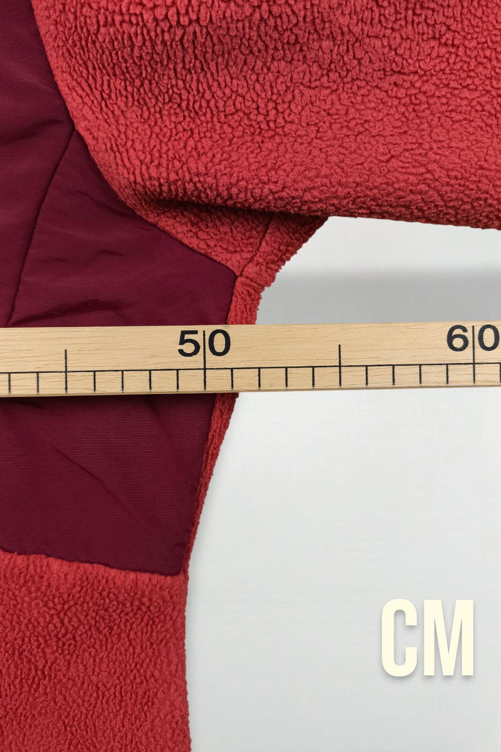 Giacca vintage in pile Polartec Denali The North Face, rosso bordeaux | Abbigliamento outdoor anni 2000