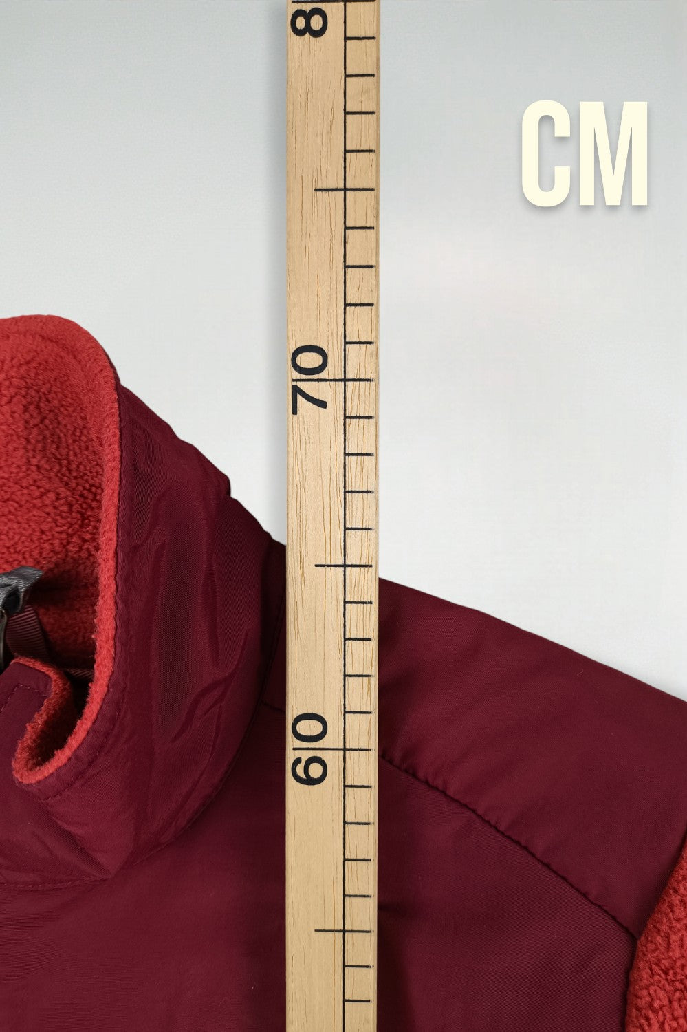 Giacca vintage in pile Polartec Denali The North Face, rosso bordeaux | Abbigliamento outdoor anni 2000
