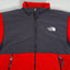 Giacca in pile vintage The North Face rossa/grigio scuro | Giacca da esterno con cerniera completa per ragazzi