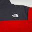 Giacca in pile vintage The North Face rossa/grigio scuro | Giacca da esterno con cerniera completa per ragazzi