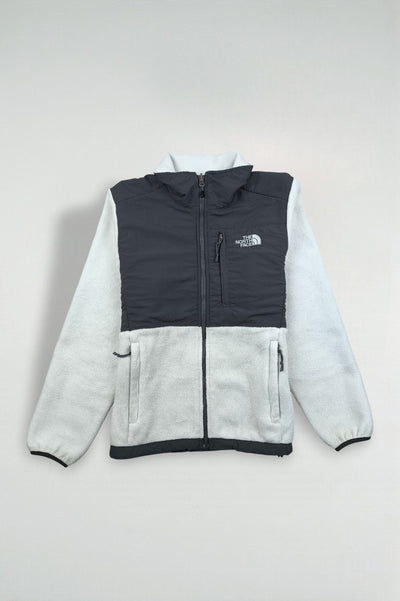 Giacca vintage in pile Polartec The North Face grigio chiaro e nero | Abbigliamento outdoor anni 2000