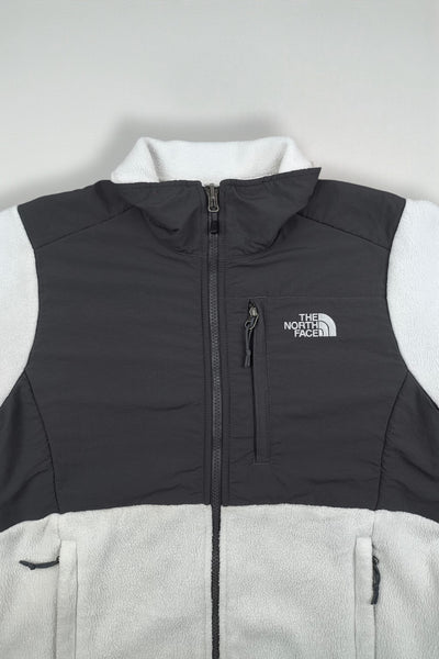 Giacca vintage in pile Polartec The North Face grigio chiaro e nero | Abbigliamento outdoor anni 2000
