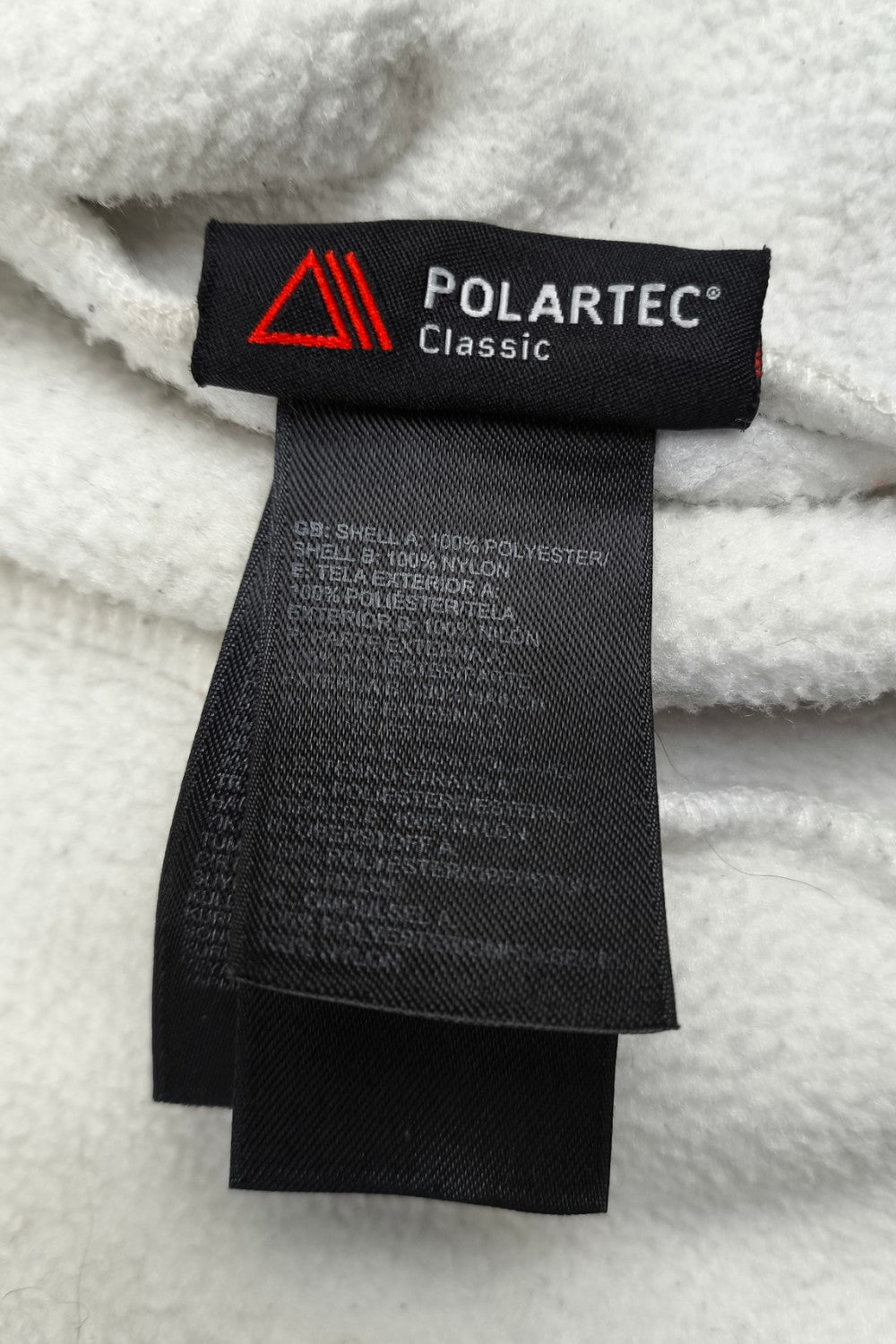 Giacca vintage in pile Polartec The North Face grigio chiaro e nero | Abbigliamento outdoor anni 2000