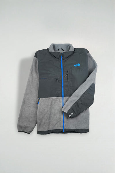 Giacca in pile Polartec The North Face vintage grigio/nero | Strato esterno XXL da uomo