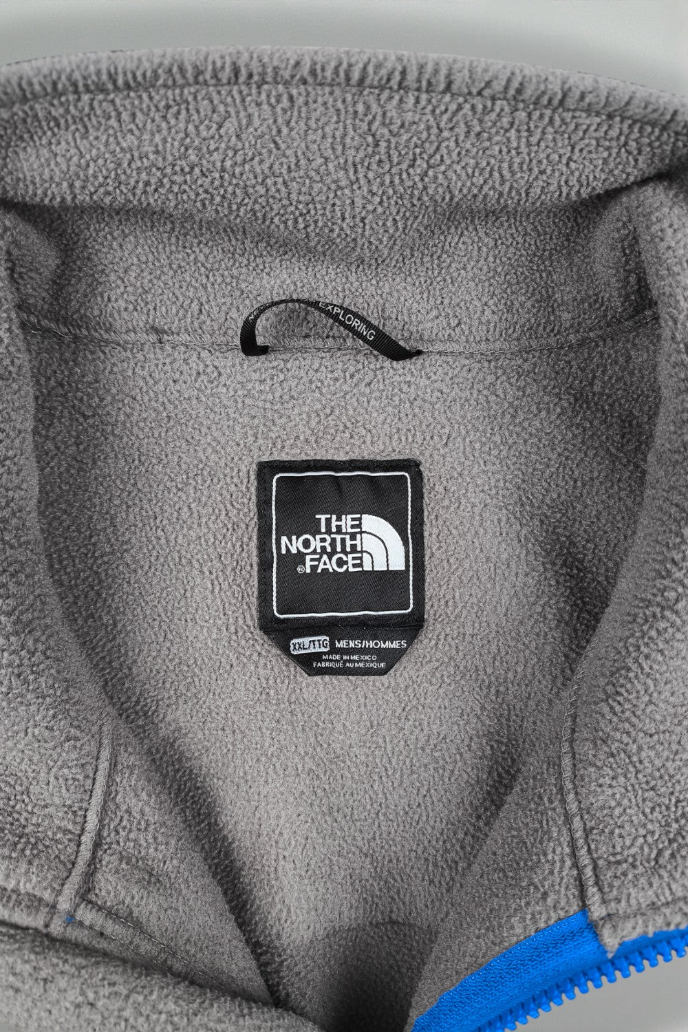 Giacca in pile Polartec The North Face vintage grigio/nero | Strato esterno XXL da uomo