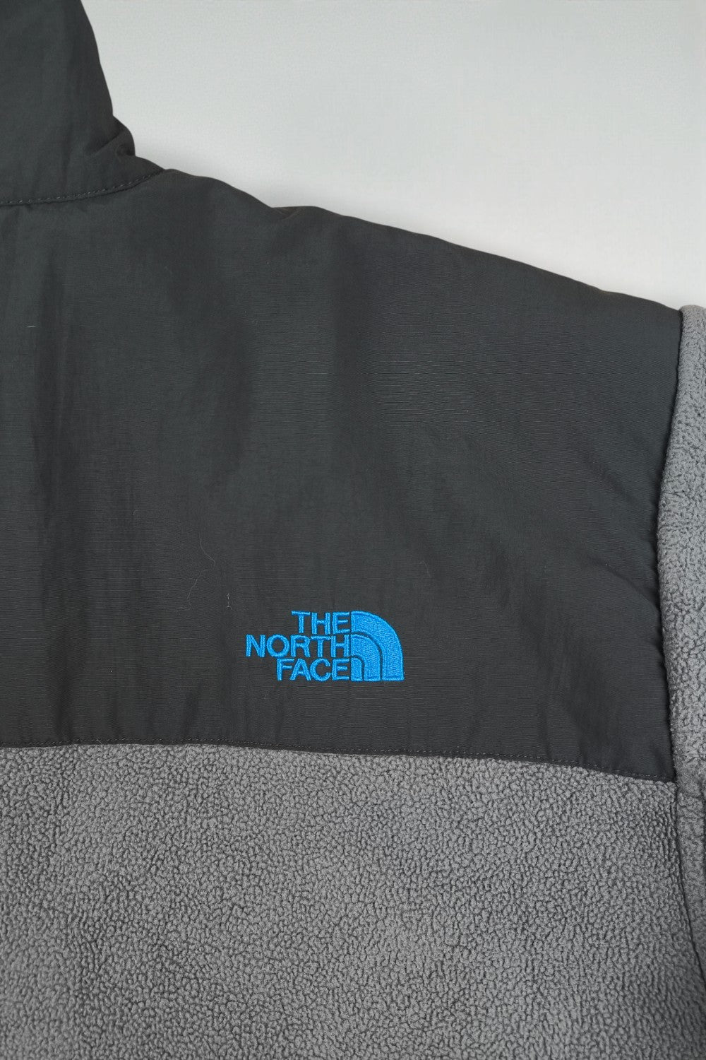 Giacca in pile Polartec The North Face vintage grigio/nero | Strato esterno XXL da uomo
