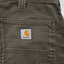 Vintage Carhartt B324 DFE Work Pants Olive Green | 2000s Utility Carpenter Trousers