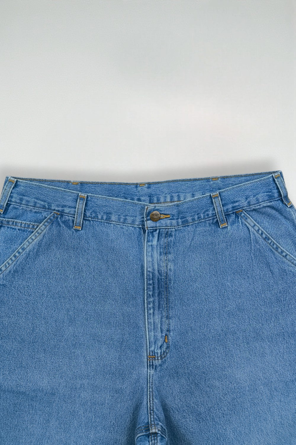 Vintage Carhartt B13 STW Denim Carpenter Pants Blue | 2000s Workwear