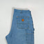 Vintage Carhartt B13 STW Denim Carpenter Pants Blue | 2000s Workwear