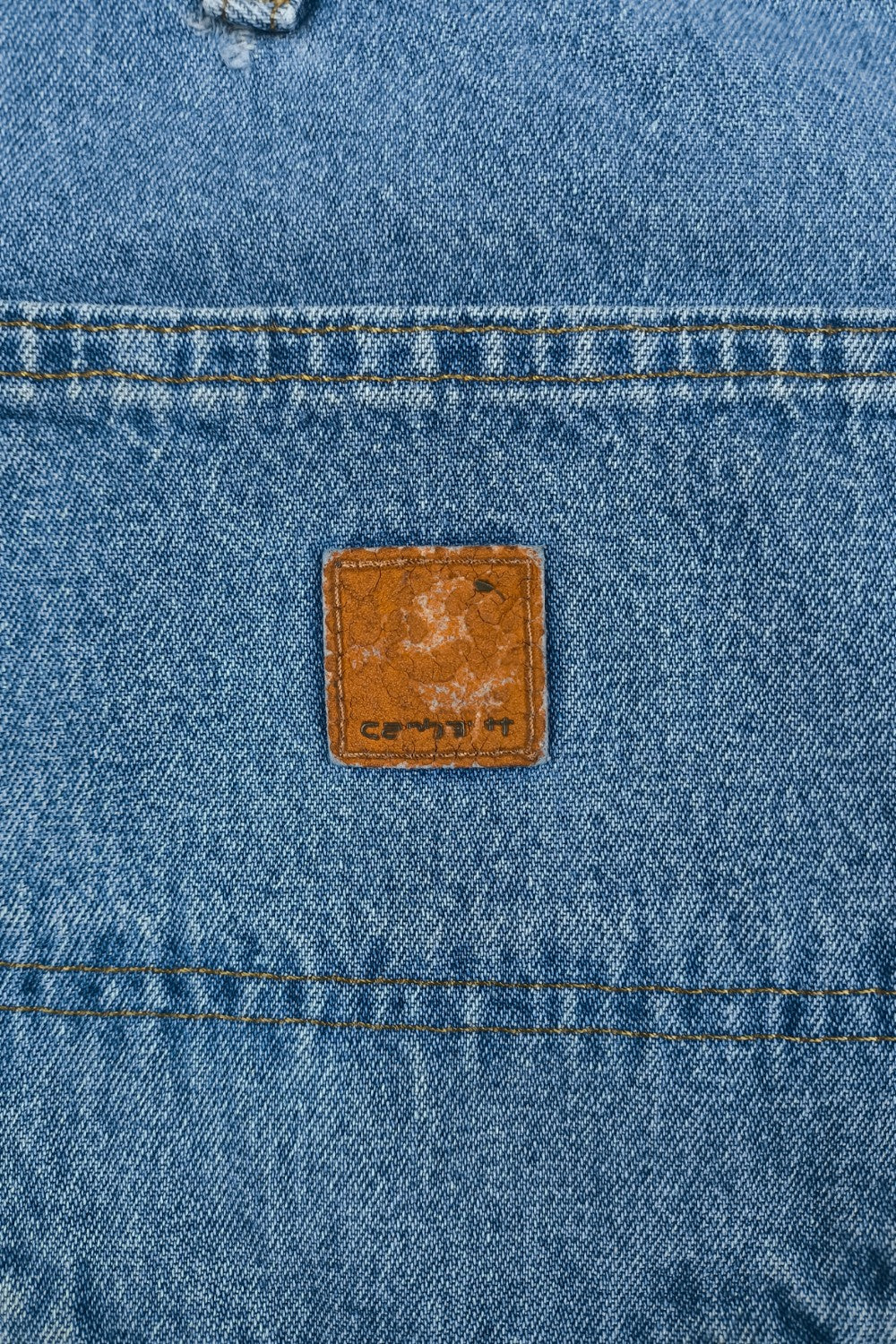 Vintage Carhartt B13 STW Denim Carpenter Pants Blue | 2000s Workwear