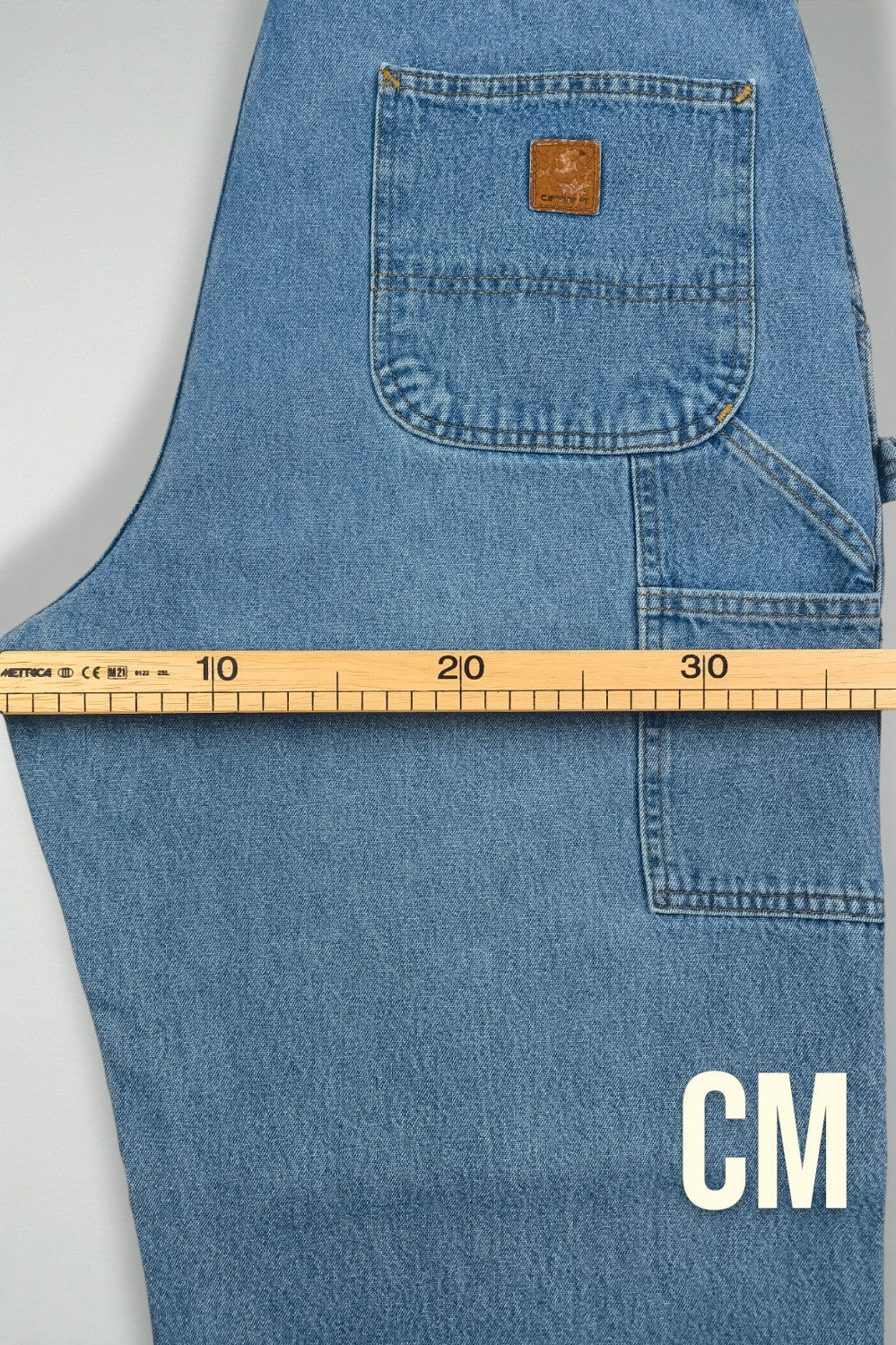 Vintage Carhartt B13 STW Denim Carpenter Pants Blue | 2000s Workwear