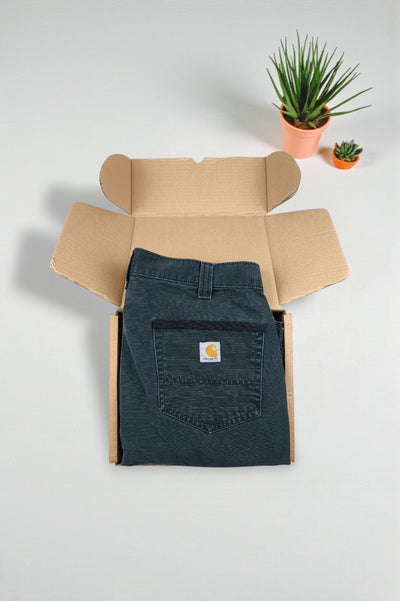 Pantaloni da lavoro Cargo Carhartt vintage neri/verde scuro | Abbigliamento utility anni 2000