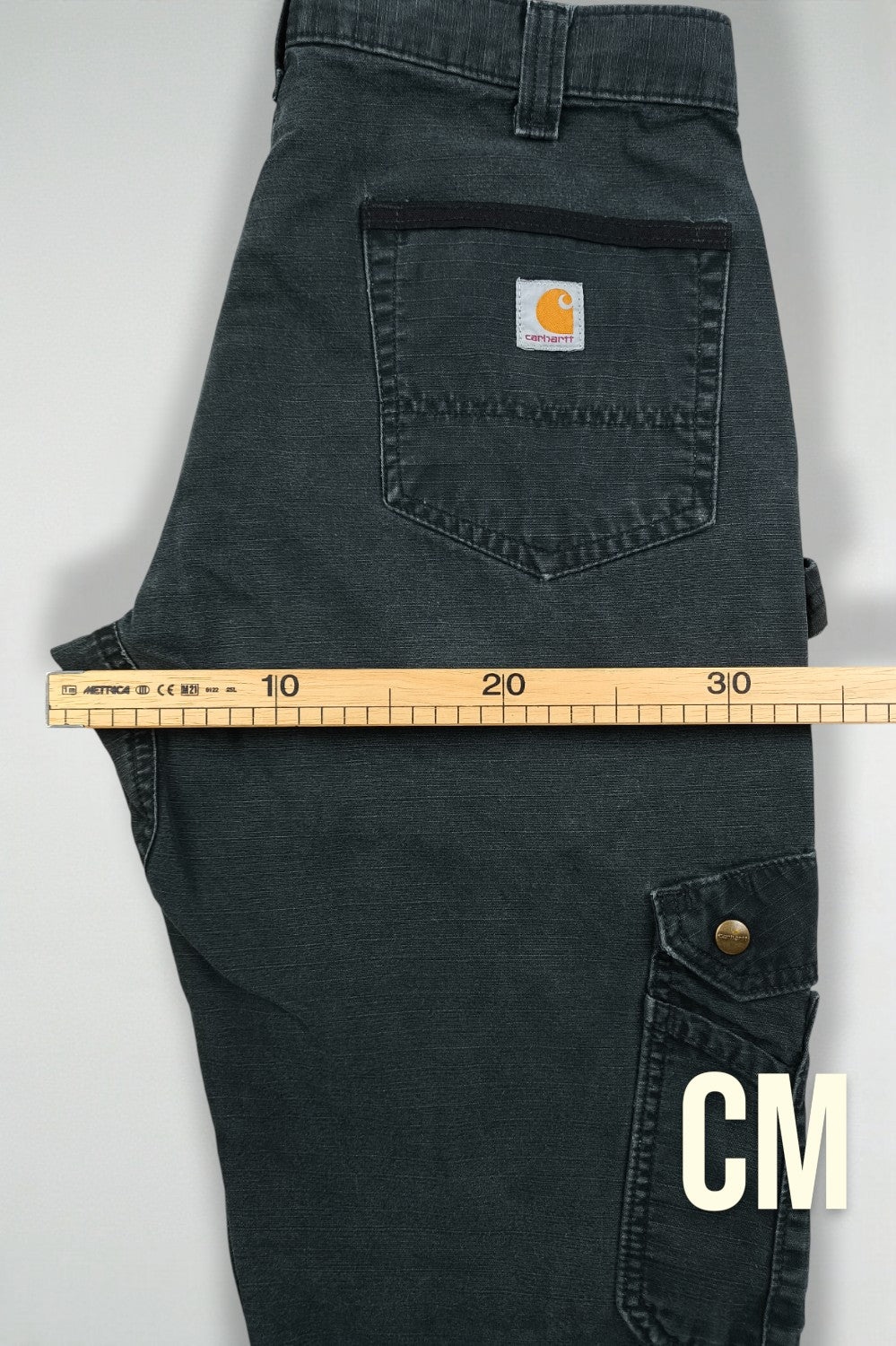 Pantaloni da lavoro Cargo Carhartt vintage neri/verde scuro | Abbigliamento utility anni 2000