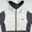Giacca in pile con cappuccio The North Face vintage grigia e bianca | Abbigliamento da esterno da donna