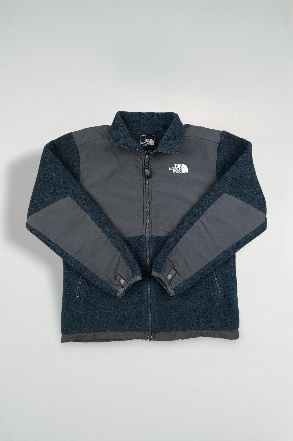 Giacca in pile vintage The North Face con cerniera completa blu navy | Abbigliamento outdoor dei primi anni 2000
