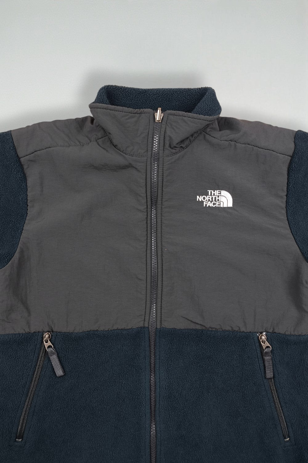 Giacca in pile vintage The North Face con cerniera completa blu navy | Abbigliamento outdoor dei primi anni 2000