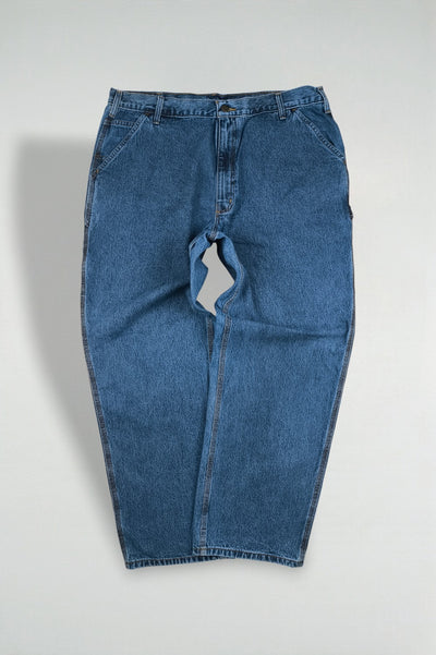 Pantaloni da lavoro vintage Carhartt B13 Original Dungaree Fit in denim blu | Abbigliamento da lavoro anni 2000