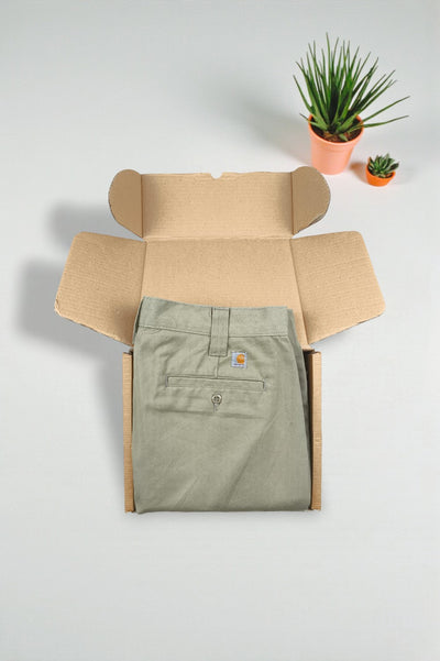 Pantaloni da lavoro vintage Carhartt B290 color cachi | Pantaloni dalla vestibilità comoda anni 2000