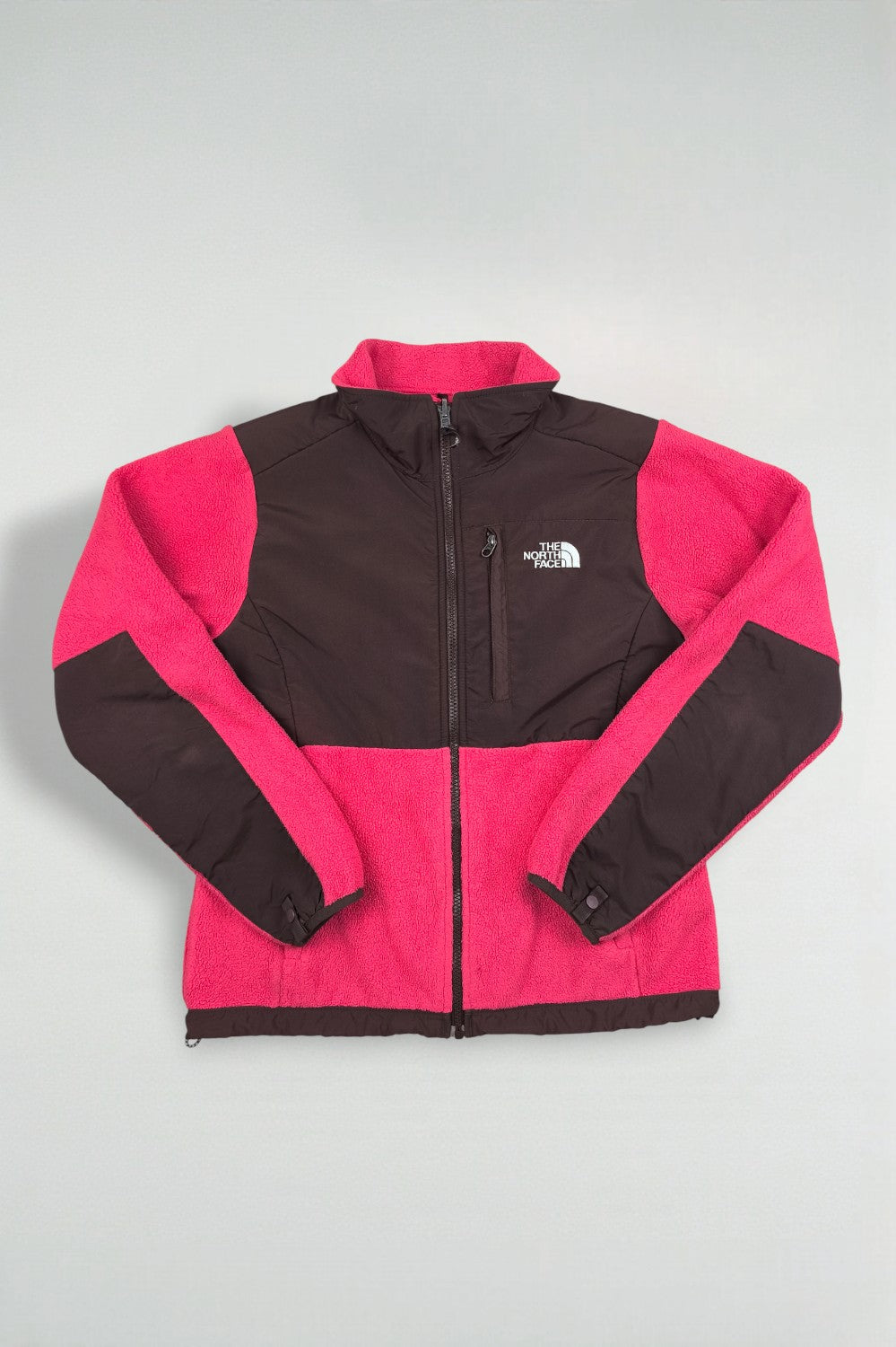 Giacca vintage The North Face Denali rosa e marrone | Pile Polartec Y2K