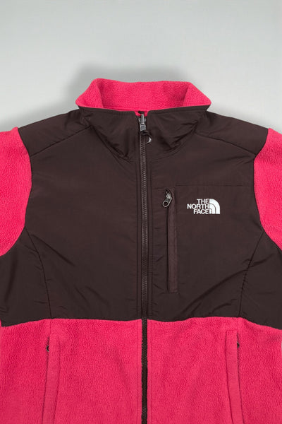 Giacca vintage The North Face Denali rosa e marrone | Pile Polartec Y2K