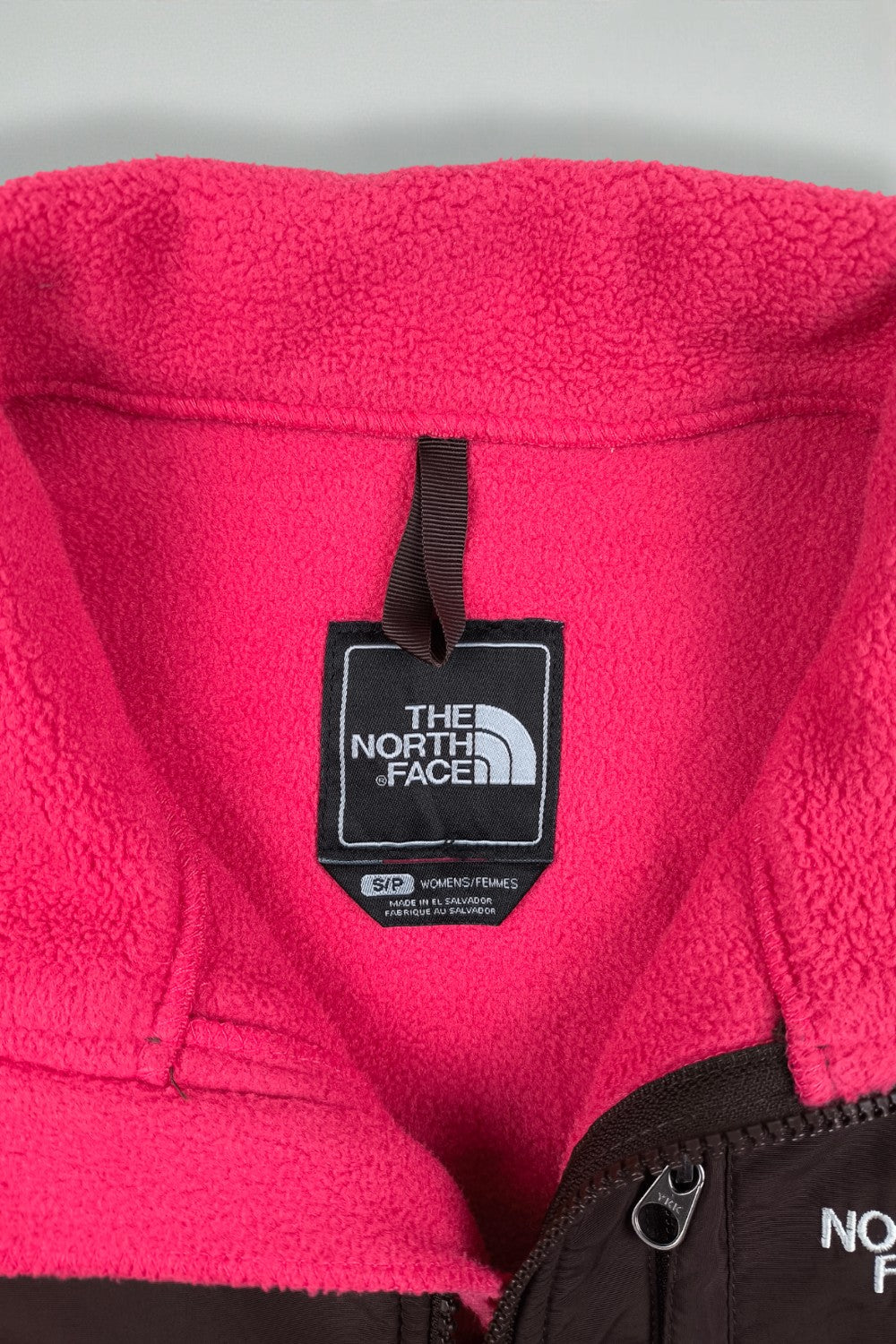 Giacca vintage The North Face Denali rosa e marrone | Pile Polartec Y2K