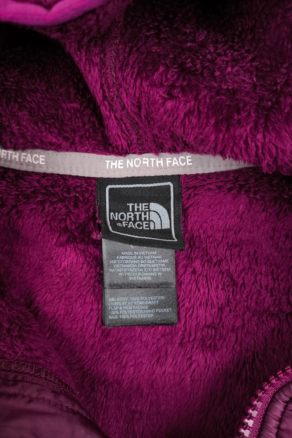 Giacca in pile con cappuccio vintage The North Face Denali viola | Abbigliamento outdoor anni 2000
