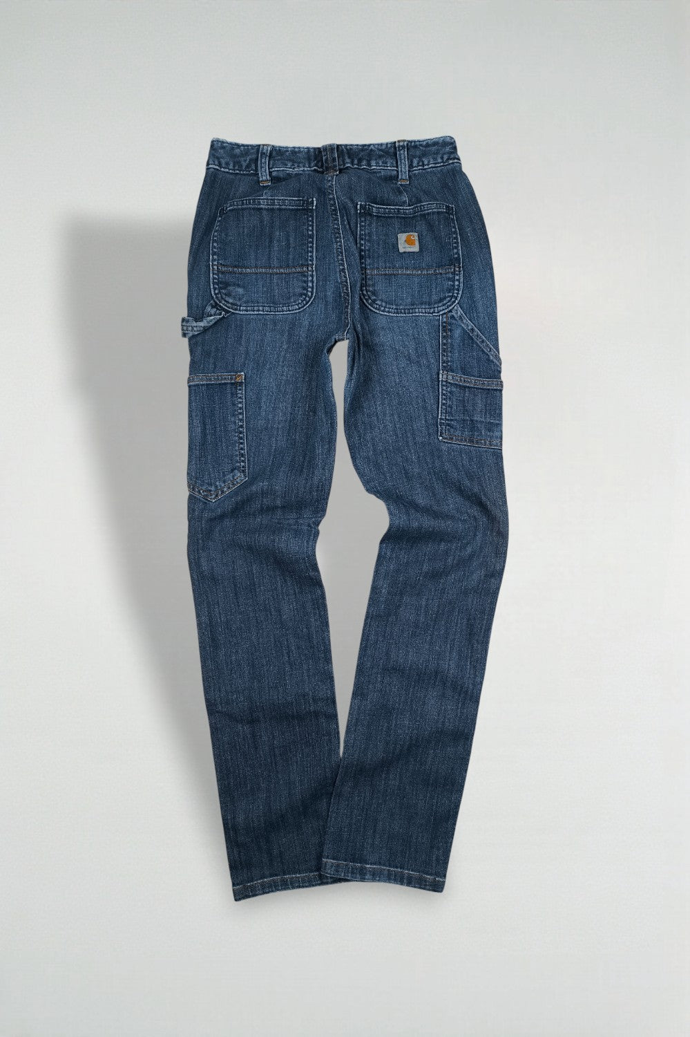 Pantaloni da lavoro in denim Carhartt slim fit vintage a gamba dritta blu | Jeans utility Y2K