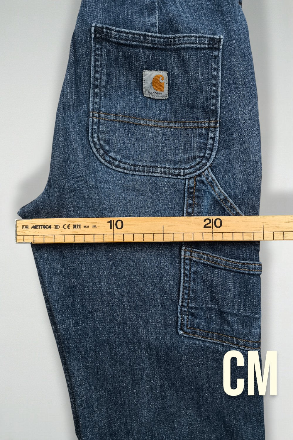 Pantaloni da lavoro in denim Carhartt slim fit vintage a gamba dritta blu | Jeans utility Y2K