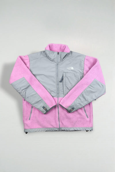 Giacca in pile vintage The North Face Denali rosa/grigio | Abbigliamento outdoor dei primi anni 2000