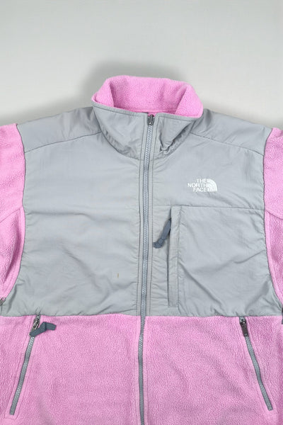 Giacca in pile vintage The North Face Denali rosa/grigio | Abbigliamento outdoor dei primi anni 2000