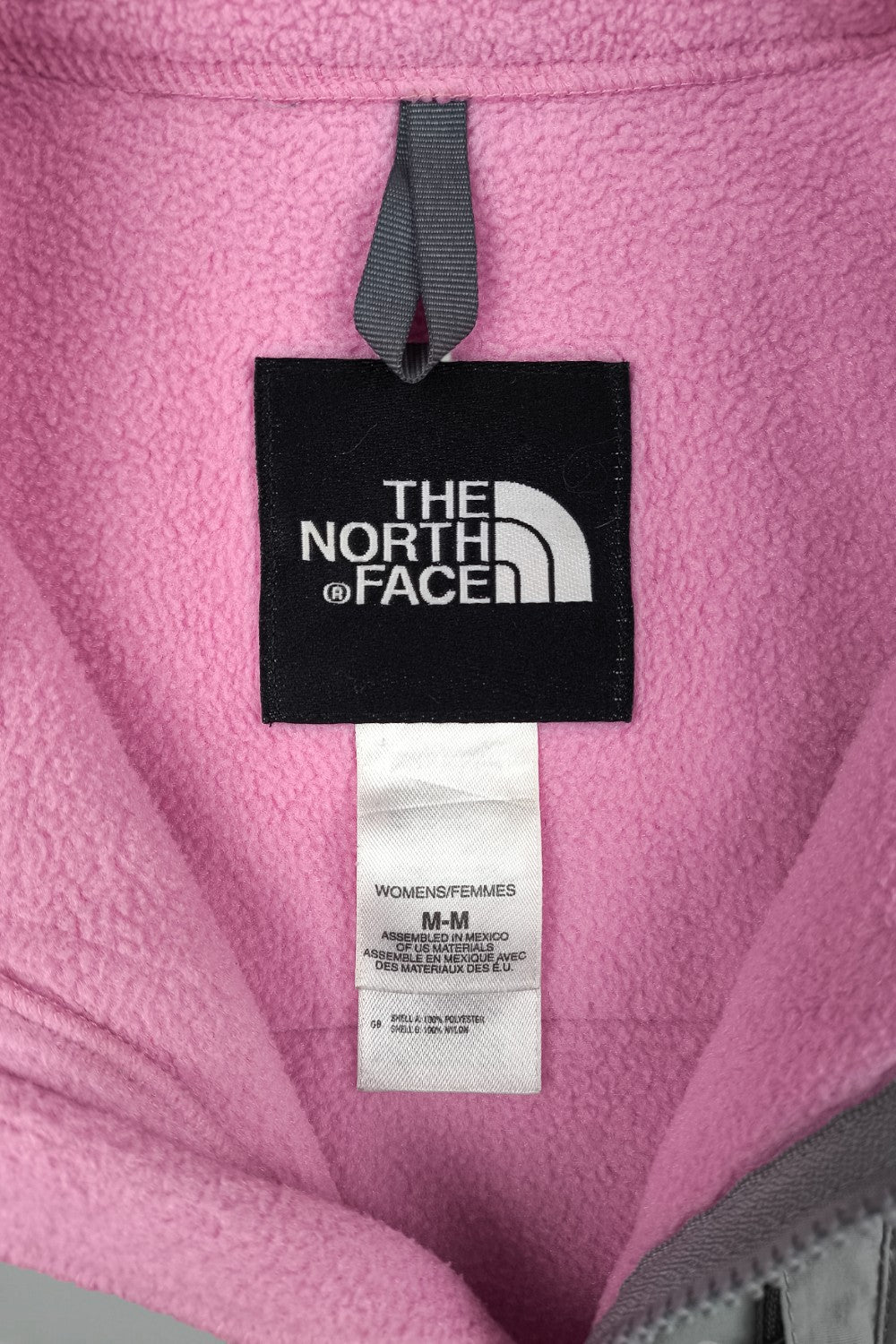 Giacca in pile vintage The North Face Denali rosa/grigio | Abbigliamento outdoor dei primi anni 2000