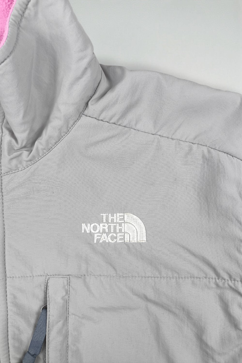 Giacca in pile vintage The North Face Denali rosa/grigio | Abbigliamento outdoor dei primi anni 2000