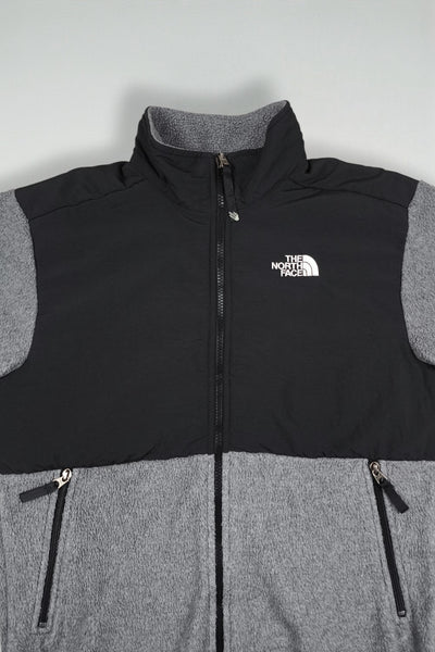 Giacca in pile vintage The North Face Denali, grigia/nera | Giacca da esterno anni 2000