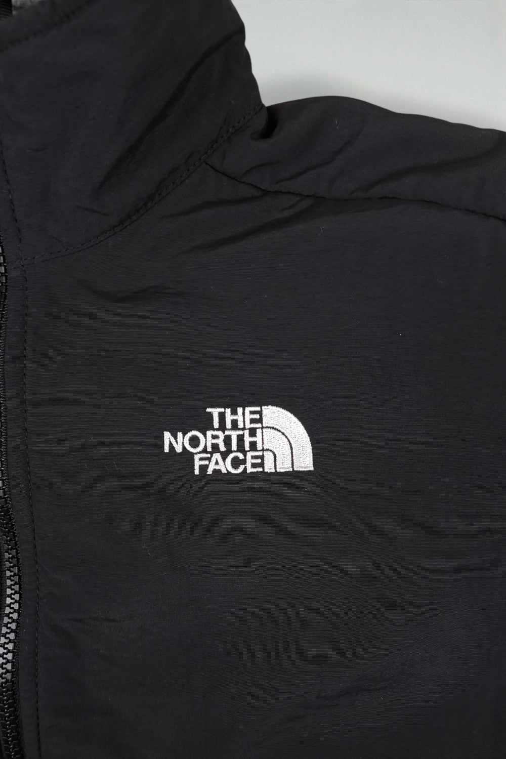 Giacca in pile vintage The North Face Denali, grigia/nera | Giacca da esterno anni 2000