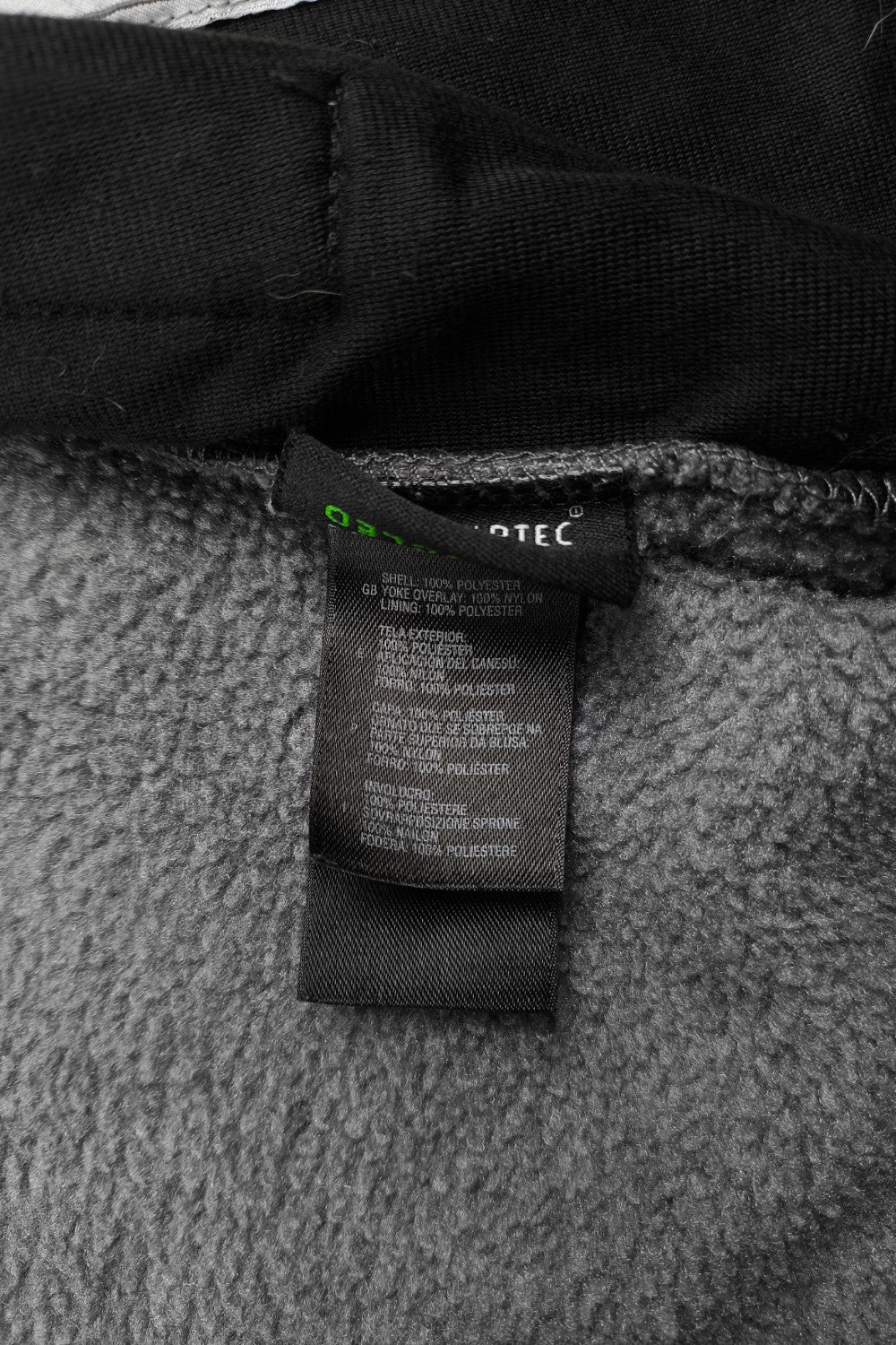 Giacca in pile vintage The North Face Denali, grigia/nera | Giacca da esterno anni 2000