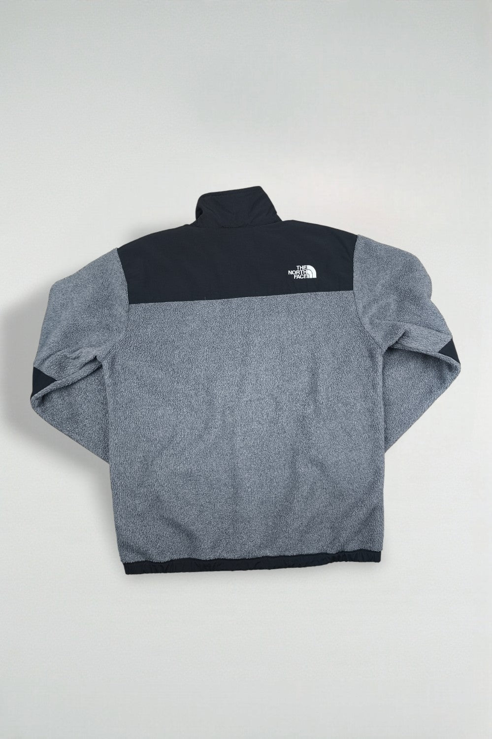 Giacca in pile vintage The North Face Denali, grigia/nera | Giacca da esterno anni 2000