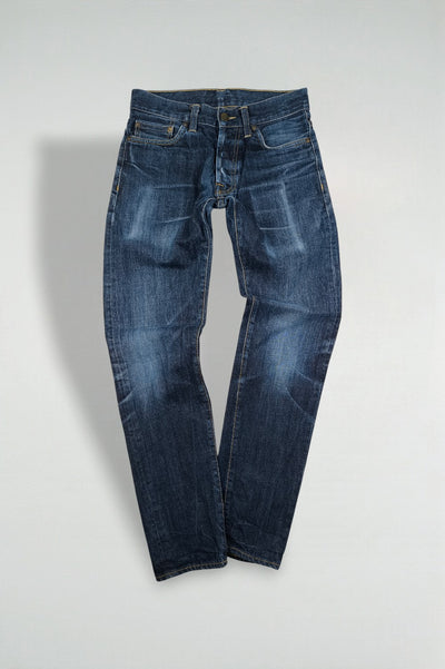 Jeans Carhartt Klondike Pant II vintage in denim blu | Gamba dritta da lavoro