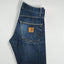Jeans Carhartt Klondike Pant II vintage in denim blu | Gamba dritta da lavoro
