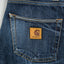 Jeans Carhartt Klondike Pant II vintage in denim blu | Gamba dritta da lavoro