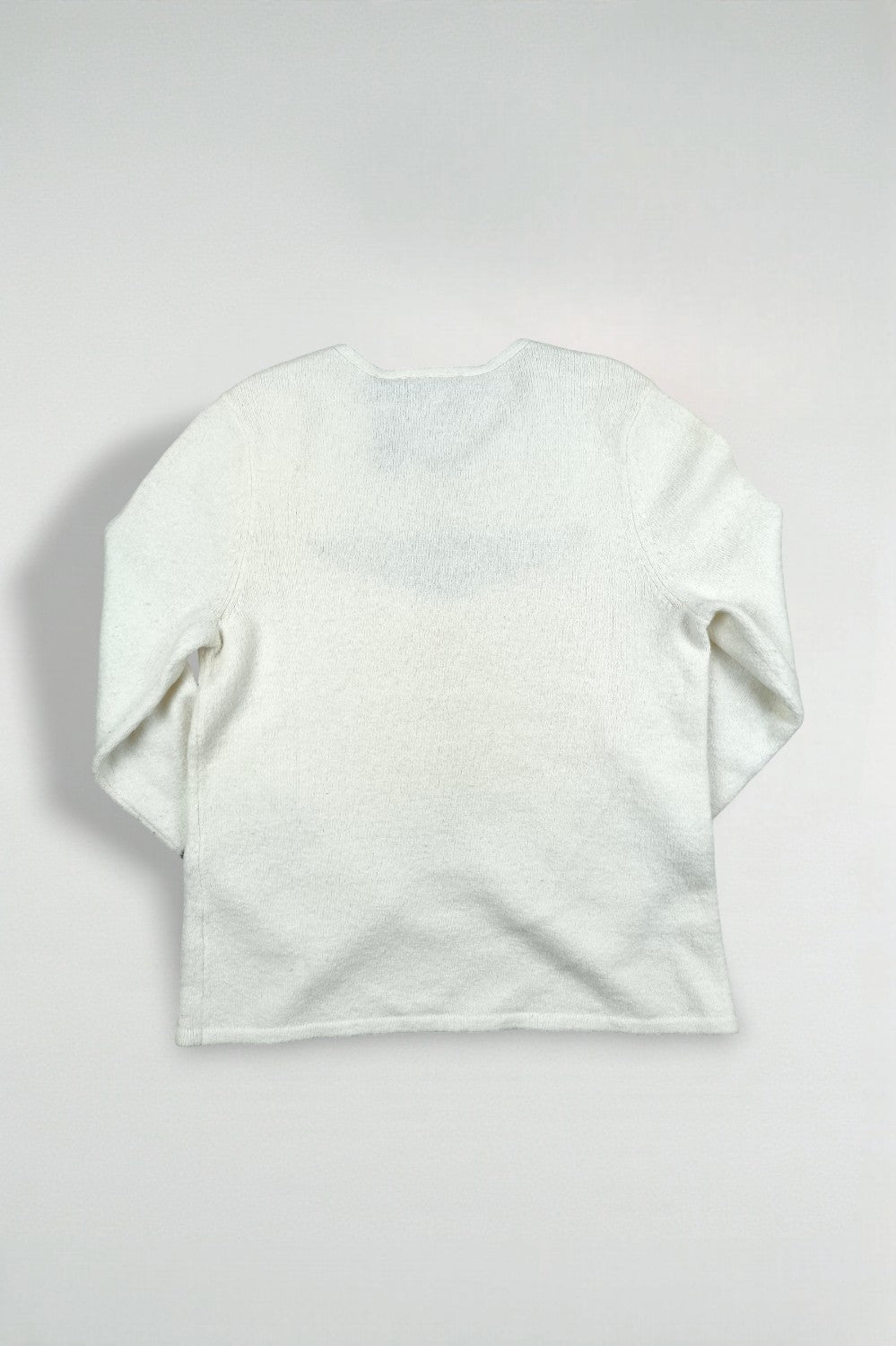 Maglione lavorato a maglia con logo Harley-Davidson vintage bianco | Abbigliamento motociclistico anni 2000