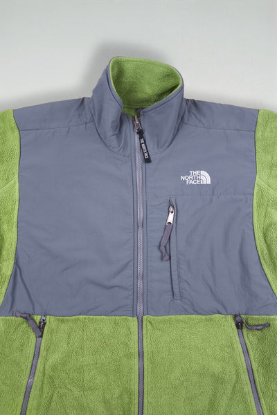 Giacca in pile vintage The North Face Denali verde/grigio | Abbigliamento da esterno da donna