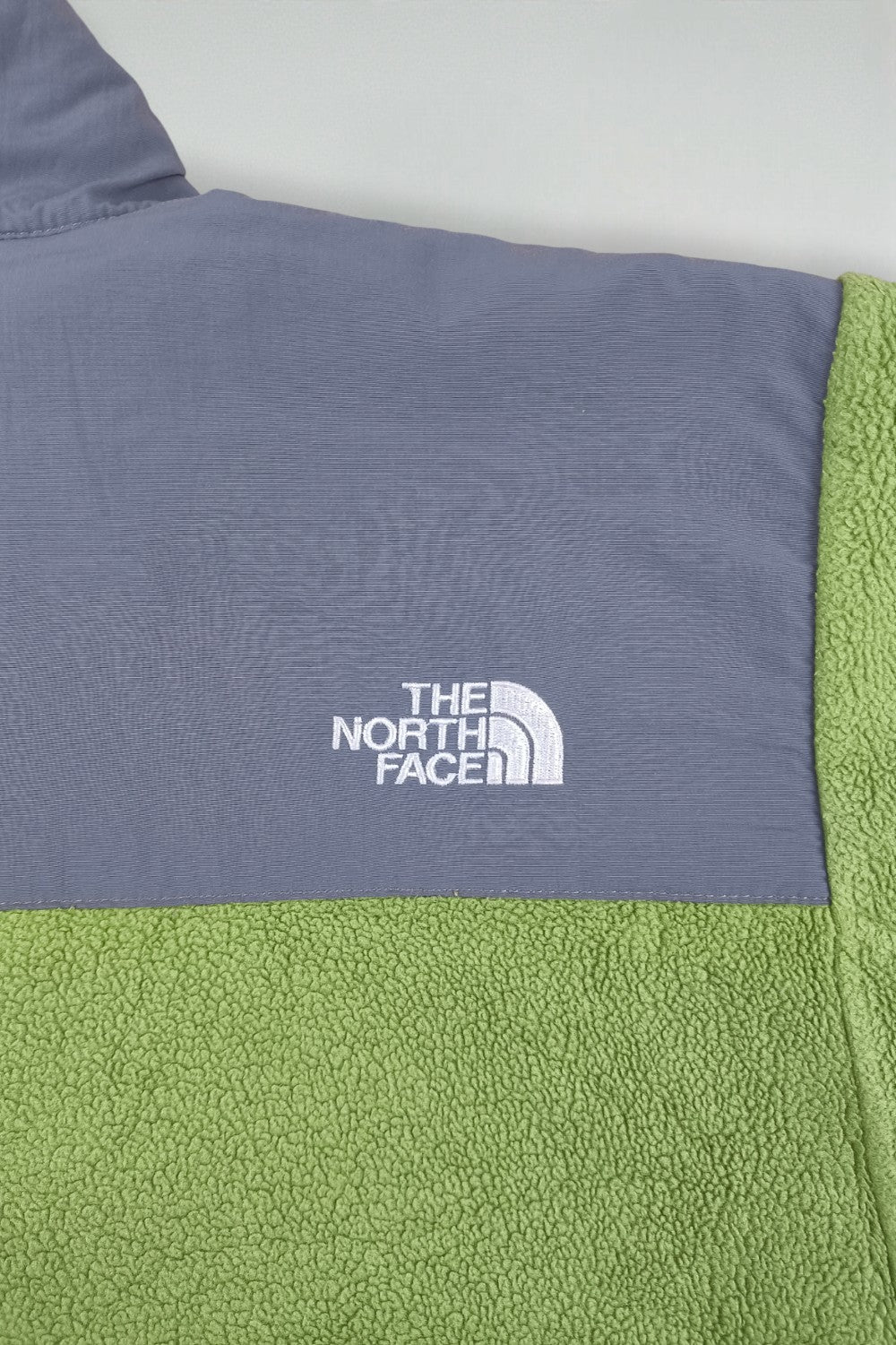 Giacca in pile vintage The North Face Denali verde/grigio | Abbigliamento da esterno da donna