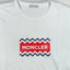 T-shirt vintage con logo grafico Moncler bianca | Abbigliamento casual di design anni 2010