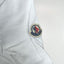 T-shirt vintage con logo grafico Moncler bianca | Abbigliamento casual di design anni 2010