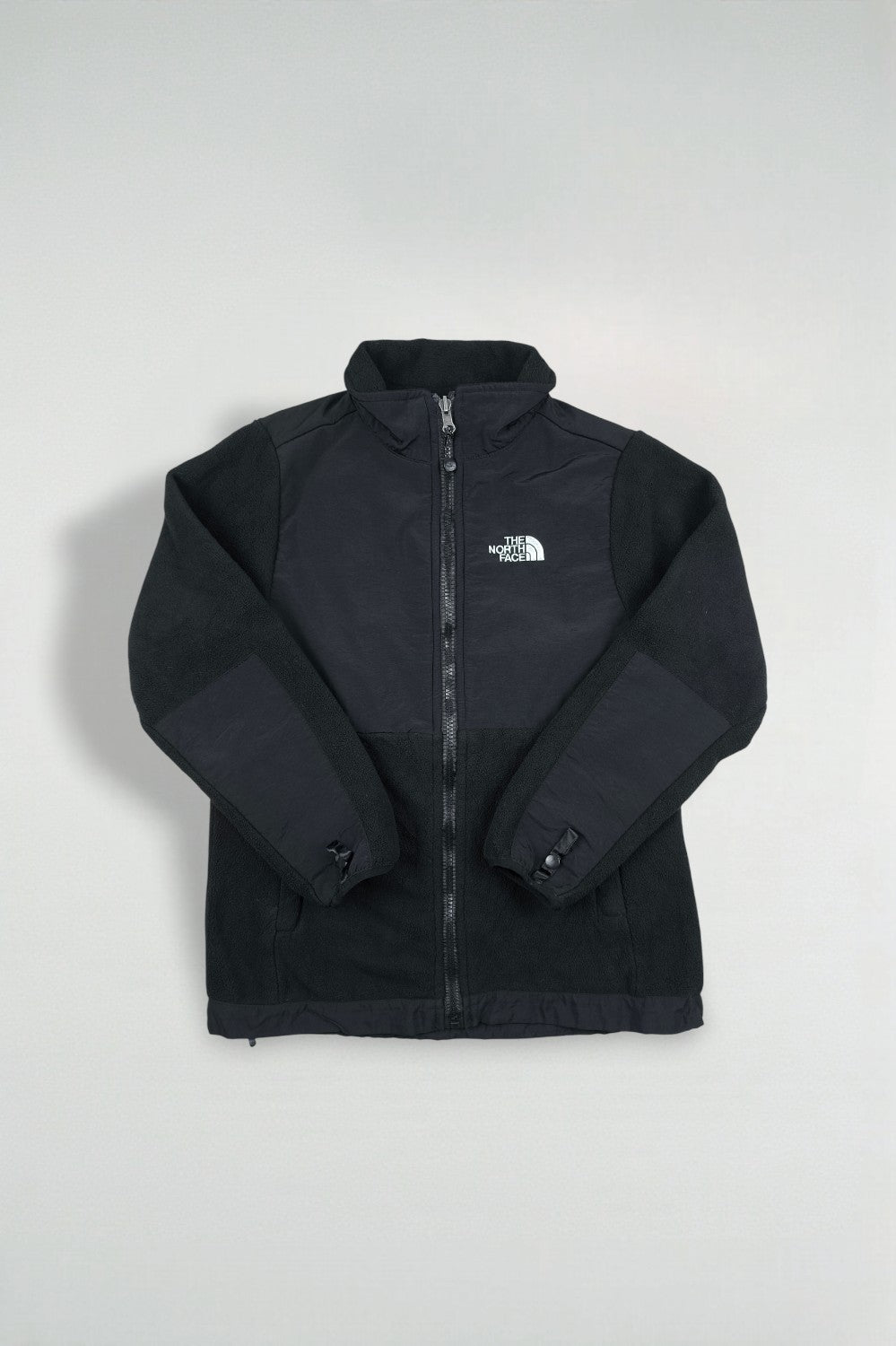 Giacca in pile vintage The North Face Denali nera | Abbigliamento da esterno XXL per ragazzi